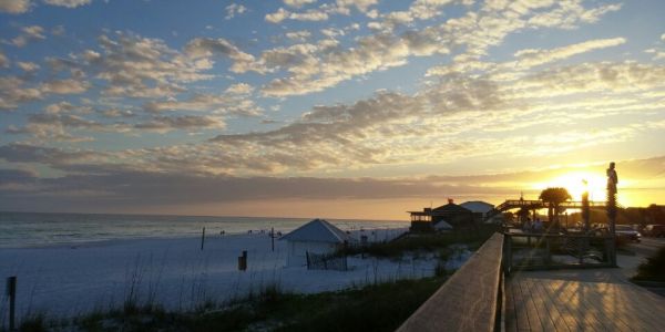 Sunset on Mirimar Beach Strip