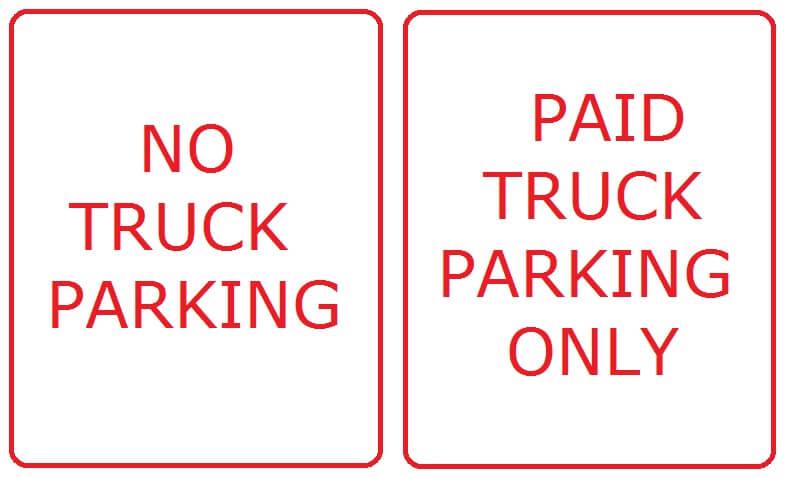 No Parking - Paid Parking