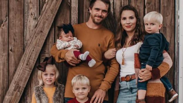 Kali Harris with her family