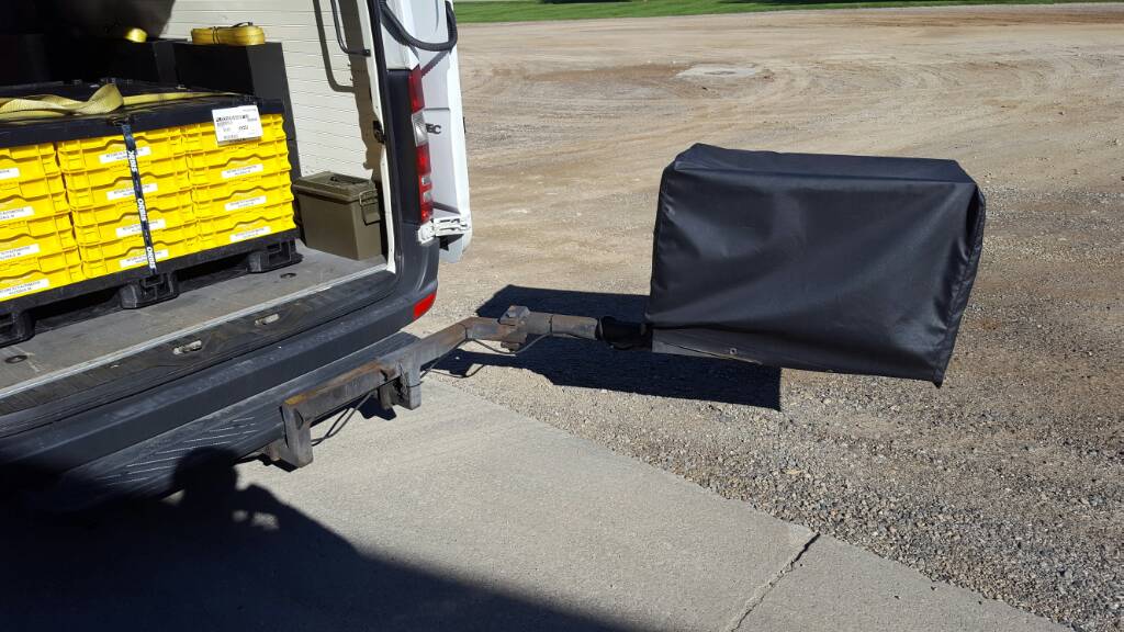 hitch mounted swing arm cargo carrier Expedite Trucking Forums