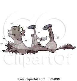 65099-Royalty-Free-RF-Clipart-Illustration-Of-A-Stinky-Dead-Horse-With-Flies.jpg
